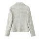 thumbnail image 4 of HH TRAF Otoño Mujer Chic Vein Chaqueta de traje de botones cruzados para mujer Botón de cuello vuelto Bolsillos Ropa de abrigo informal Mujer, 4 of 5
