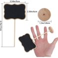 thumbnail image 1 of 20 UNIDS Mini Pizarra Pequeña Pizarra Tiza Tableros de Mensajes de Encaje Irregular con Soporte de Madera Pizarra Boda Restaurante Etiqueta Planta Mesa Comida 9 * 6 CM, 1 of 2