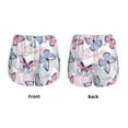thumbnail image 4 of Disketp Butterflies in Pastel Print Women's Shorts Workout Shorts for Athletic Gym Running Shorts with Phone Pockets X-Large, 4 of 8