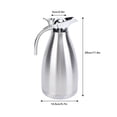 thumbnail image 5 of Yajisi 2L Stainless Steel Double‑Wall Vacuum Coffee Pot – 24‑Hour Heat Retention, Leak‑Proof Duckbill Design, Portable 2‑Liter Capacity, 5 of 12