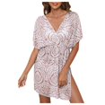 thumbnail image 1 of DAFEI Paréo de Maillot pour Femmes 2026 à Cordon, Col en V, Bikini, Tenue de Bain, Sortie de Plage, Robe-Chemise de Plage, 1 of 6