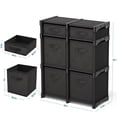 thumbnail image 6 of Clara Clark Cube Storage Organizer Black 10 Count, 6 of 7