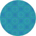 thumbnail image 1 of Ahgly Company Tapis d'Intérieur Rond Lavable en Machine Vert Printemps Moyen Transitionnel, 5 Pieds Rond, 1 of 7