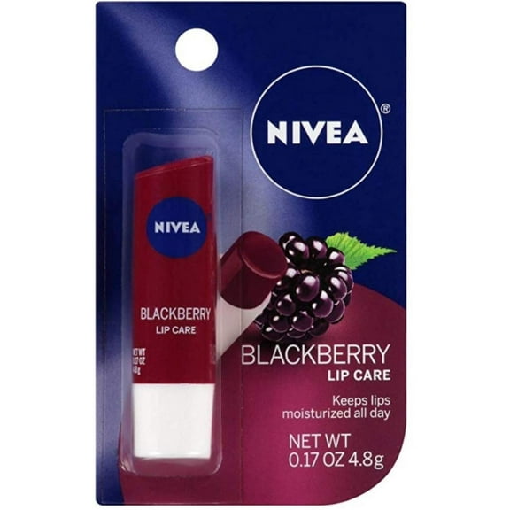 Nivea Blackberry Lip Care, 0.17 oz (Pack of 2)