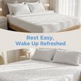 thumbnail image 3 of REGALWOVEN Fitted Sheet, Solid Polyester Bed Sheets, Wrinkle-resistant and Ultra Soft for Comfortable Sleep White 1 PC 39.0x74.8 inch, 3 of 5
