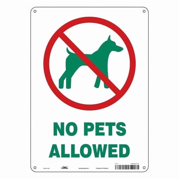 Condor Safety Sign,14 in x 10 in,Polyethylene 485L73