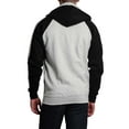 thumbnail image 3 of G-Style USA Men's Heavyweight Contrasting Dual Stripe Zip-Up Hoodie Sweatshirt MH13116 - Oatmeal/Black - Large, 3 of 6