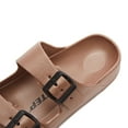 thumbnail image 5 of Weestep Essential lightweight double buckle slip-on flat adjustable women’s men’s sandals(Copper, W11-11.5/M9-9.5), 5 of 7