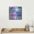 thumbnail image 5 of Luxe Metal Art 'Abstract Summer Dream' by Andrea Haase Metal Wall Art, 12"x12", 5 of 9