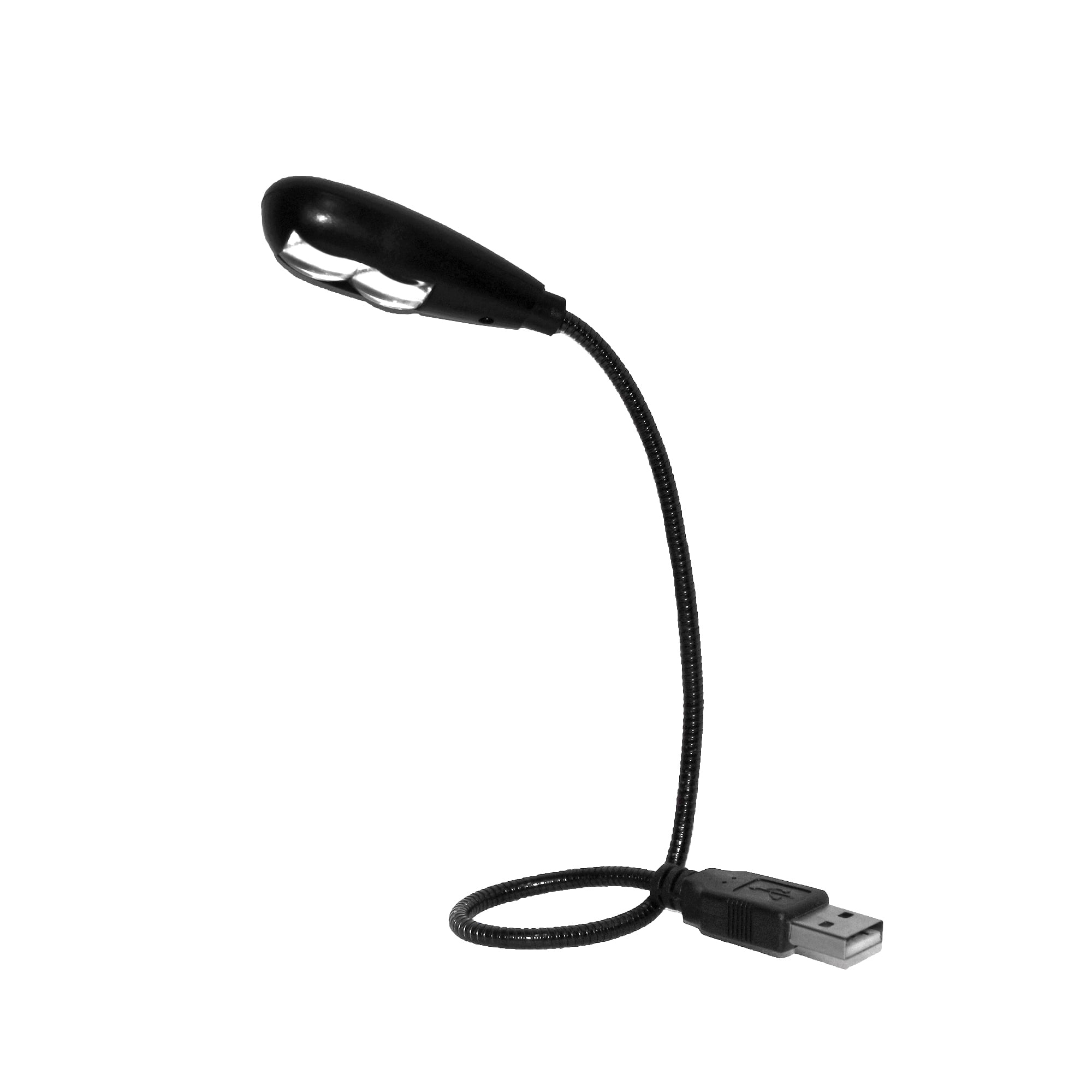 Clip On 4 LED Double Lamp Flex White Light Battery Operated For Reading Laptop 