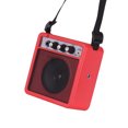 thumbnail image 2 of Graflsoa Muslady Portable 5W Mini Guitar Amp with Shoulder Strap, Red - Compact & Lightweight for Travel, Dual Power Options, Overdrive Function, Headphone Output, 2 of 6