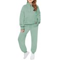 thumbnail image 2 of Cowsor Little Girls Outfits 2 Piece Toddler Long Sleeve Sweatshirt Leggings Pants Clothing Set, 2 of 6