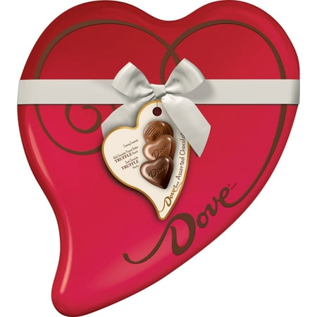 UPC 040000555070 product image for DOVE Valentine's Assorted Chocolate Candy Heart Gift Box 9.82-Ounce Tin | upcitemdb.com