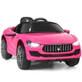 thumbnail image 3 of Gymax 12V Maserati Licensed Kids Ride on Car w/ RC Remote Control Led Lights MP3 Pink, 3 of 10