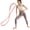 Pink 15LB, variant on Figure 8 Resistance Band, 8-Shaped Silicone Resistance Band with Massage Grip, Flex Sculpt Exercise Band for Strength Training & Fitness