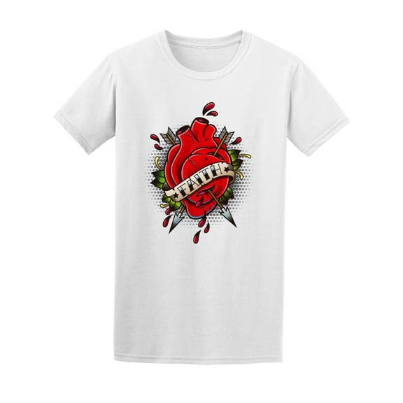 Old School Crossed Arrow Heart Tee Men's -Image by Shutterstock