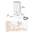 thumbnail image 3 of Portable Propane Water Heater 10L Tankless for RV Camping with Regulator & Shower Kit – Instant Hot Water, 3 of 11