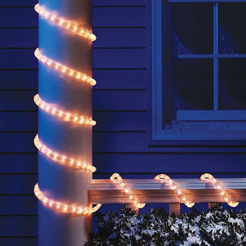 HOLIDAY 18' FT Clear 216 COUNT ROPE LIGHT SET CHRISTMAS indoor/outdoor mounting 