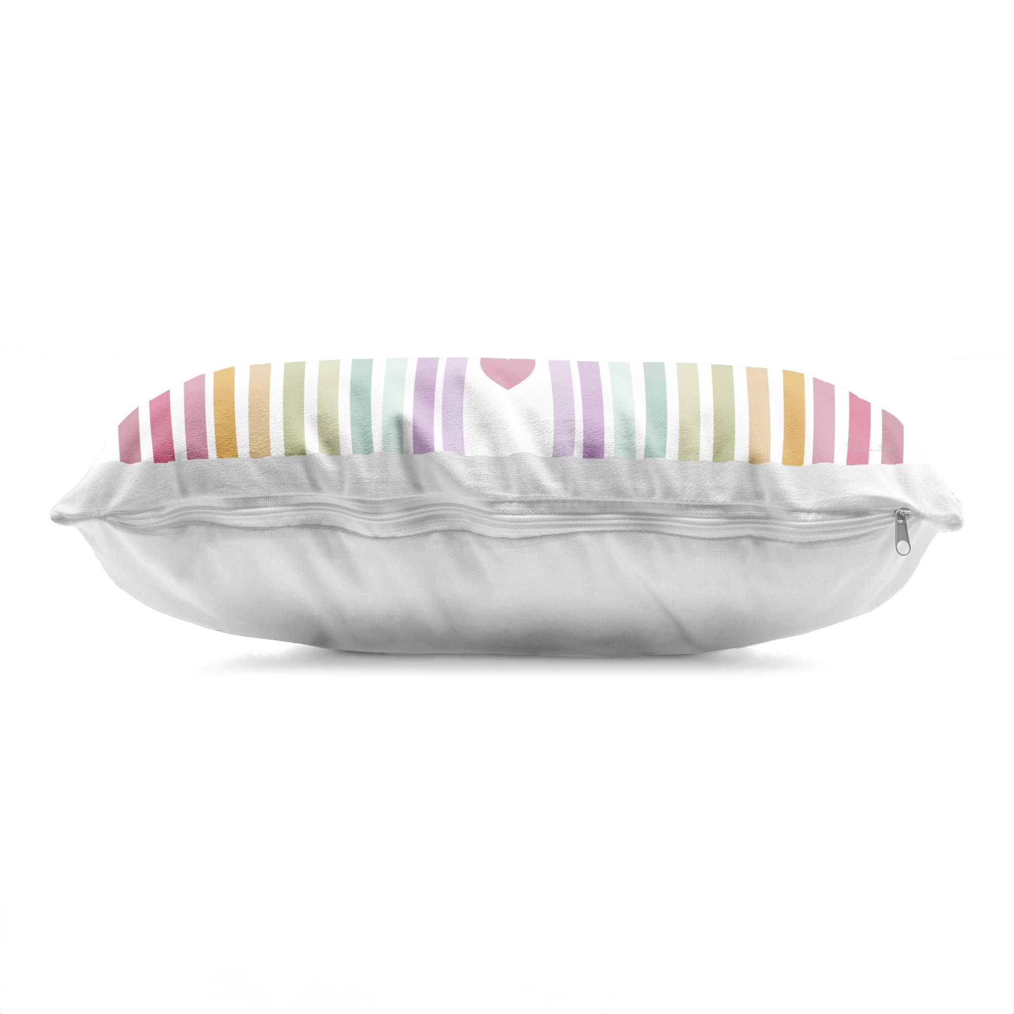 Stupell Industries Rainbow Love & Heart Decorative Printed Throw Pillow, design by Susan Ball