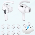 thumbnail image 1 of Replacement Ear Hooks for AirPods Pro 2 Ear Tips Anti Slip Silicone Earbuds Cover for AirPods Pro2 Accessory Wing Tips White 4 Pairs, 1 of 5