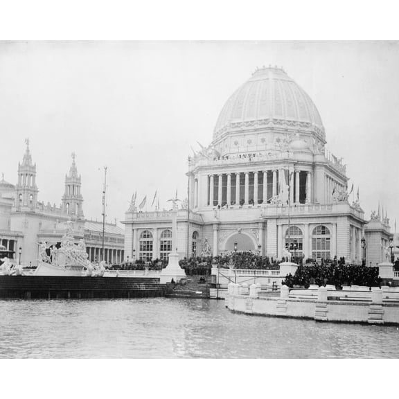 Print: Administration Building, Columbian Exposition, Chicago, 1893