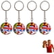 thumbnail image 1 of YanonmyfdWorld Cup Soccer Keychain, 2026 Football Ball Key Chain with National Flags, World Cup Soccer Gifts for Men,4pc, 1 of 10