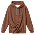 thumbnail image 5 of Wuxian Unisex Hoodies Pet Holder Cat Dog Large Pouch Carriers Pullover Corduroy Sweatshirt For Women Men, 5 of 5