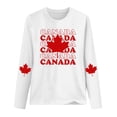 thumbnail image 4 of Cnbwig T Shirts for Women Canada Day Graphic Tee Letter Printed Long Sleeve Blouses Casual Round Neck Top for Everyday Wear, 4 of 5