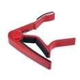 thumbnail image 2 of Single-Handed Quick Change Capo Aluminum Alloy for 6-string Acoustic Folk Classical Electric Guitar Ukelele Red, 2 of 9