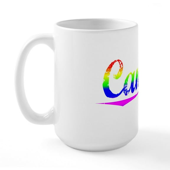 CafePress - Cantor, Rainbow, Large Mug - 15 oz Ceramic Large White Novelty Mug