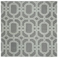 thumbnail image 6 of SAFAVIEH Dhurrie Sebastian Geometric Wool Area Rug, Grey/Light Blue, 8' x 10', 6 of 9