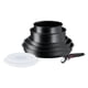 thumbnail image 1 of Batería de Cocina T-fal Ingenio Negro Efecto Piedra con Mango Removible 8 Piezas, 1 of 9