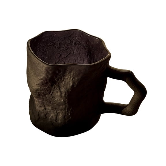 7Oz Glacier Texture Drinking Glass, Solid Clear Glass Cups with Handle for Water Milk Juice Coffee