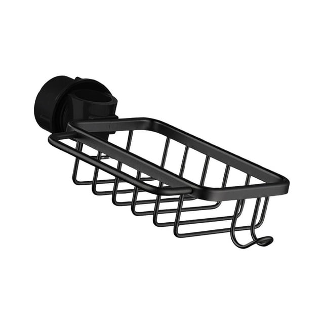 DOLITY Faucet Sponge Holder Fits 1.8cm~2.8cm Diameter Brush Sink Rack for Laundry Room, black 26cmx14cm