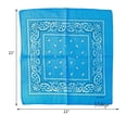 thumbnail image 5 of Motique Accessories 22 Inch Cotton Paisley Bandana, 5 of 6