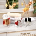 thumbnail image 7 of Watercolor Red Color Heart Dots Valentine Translucent Plastic Cans Storage Canisters with Lid Set of 4, 7 of 7