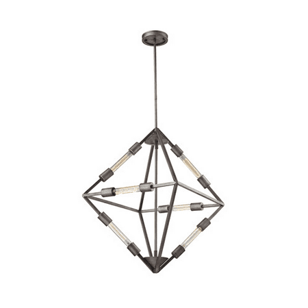 

Chandeliers 6 Light With Weared Zinc Finish Medium Base 20 inch 360 Watts - World of Lamp