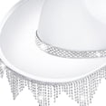 thumbnail image 3 of Sombrero de vaquero con borlas y diamantes de imitación Fernando Blanco, 3 of 8