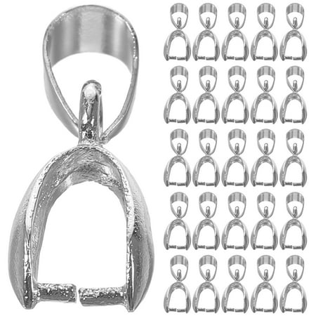 

Guiyong 50pcs Pendant Pinch Connector Clasp Dangle Charms Bead Pendant Connector