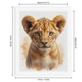 thumbnail image 2 of Paint By Numbers Kit for Adults Beginner - DIY Lion Cub Portrait Art Canvas Painting Kits for Adults, Frameless Paint By Number for Adults for Home Wall Decor 16x20 Inch, 2 of 7
