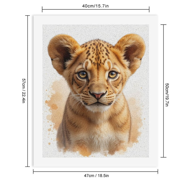 Meecaa Pittura Con Numeri Per Adulti: Gatto E Fiori Con Crisantemo - Kit Fai Da Te Su Tela 40x50 Cm (Incorniciato O Non)