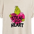 thumbnail image 3 of The Grinch - I'd Steal Your Heart  - Women's Oversized T-Shirt, 3 of 5
