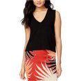 thumbnail image 1 of Rachel Roy Womens Shell Knit Sweater, Black, Large, 1 of 2