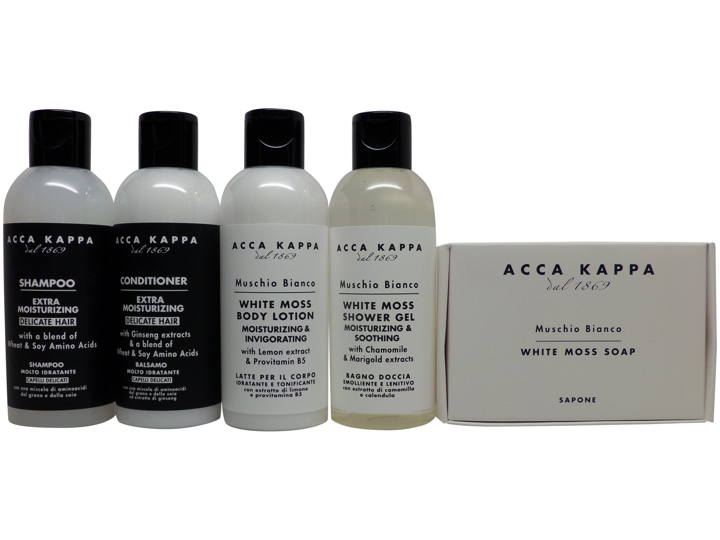 Acca Kappa White Travel Set Shampoo, Conditioner, Shower Gel, & Soap - Walmart.com