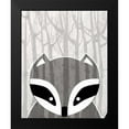thumbnail image 2 of Allen, Kimberly 15x18 Black Modern Framed Museum Art Print Titled - Woodland Racoon, 2 of 5