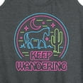 thumbnail image 3 of Instant Message - Keep Wandering Neon  - Women's Racerback Tank Top, 3 of 6