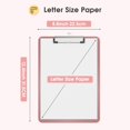 thumbnail image 2 of Plastic Clipboards1/ 2 Pack, A4 Clip Board 8.5x11 for Classroom, with Low Profile Clip, Office & School Supply ﻿, 2 of 7