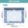 thumbnail image 3 of Happy Sharks 3-Ring Binder Pouches A4 Size Zipper Pocket File Storage 2 Packs, 3 of 6