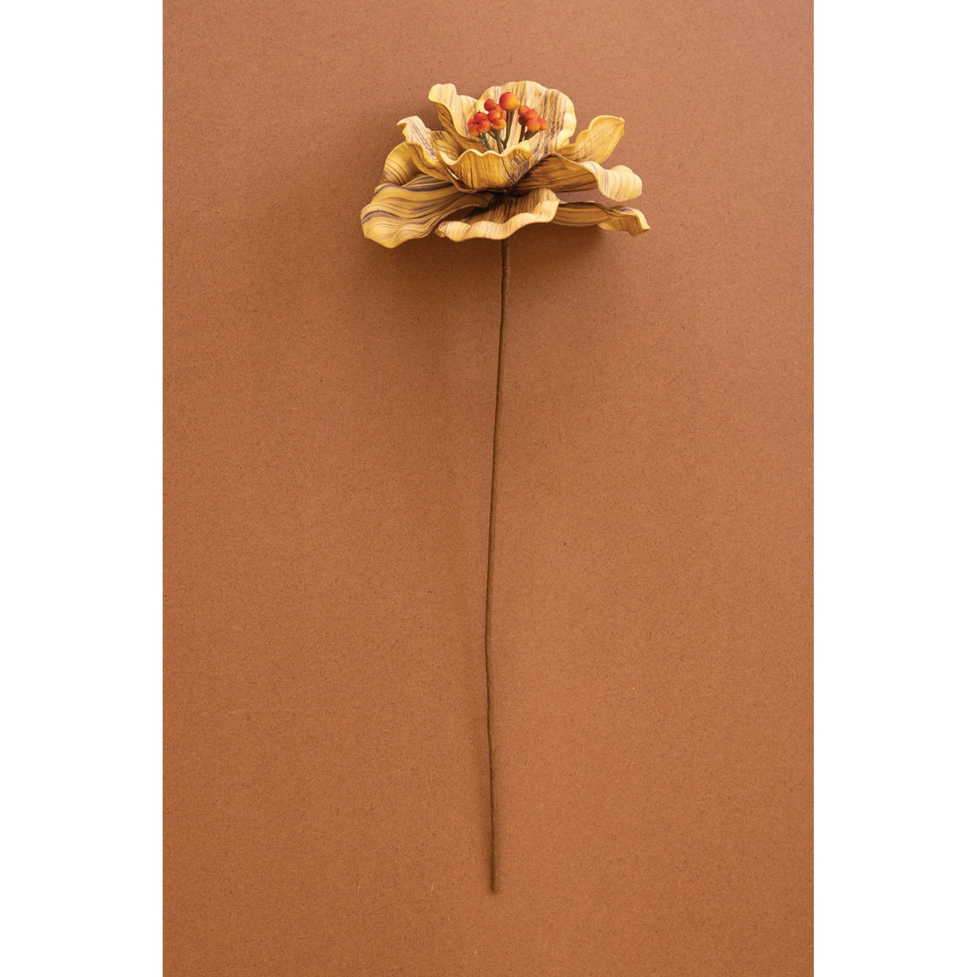 Kalalou Botanica #9073 Artificial Magnolia Stem Faux French Country Floral Multi Color 26" Decor