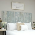 thumbnail image 4 of Barn Walls Handcrafted Floating Hanger Solid Wood Headboard, Blue Powderwash, King, 4 of 11